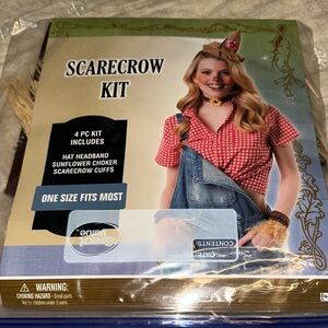 Scarecrow Costume Kit with Red and Blue Accents